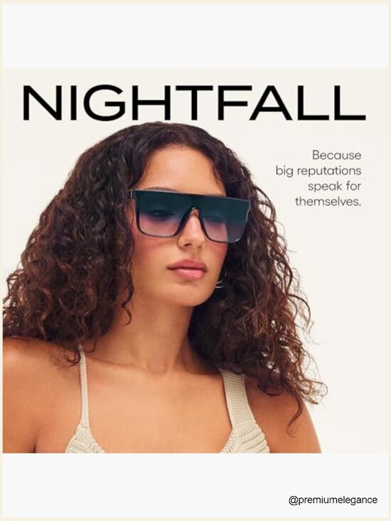 Oversized Shield Sunglasses with UV Protection, Medium Fit display picture 3